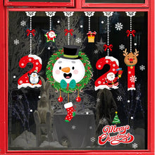 Load image into Gallery viewer, Merry Christmas Stickers Santa Claus Deer Xmas Tree Frozens Snowflake Wall Window Stickers Ornaments Navidad 2021 New Year Decor