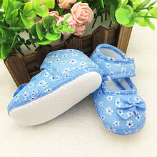 Load image into Gallery viewer, SAGACE Kids Baby Bowknot Printing Newborn Cloth Shoes Fashion baby shoes cute Kids Soft Printing Cloth Shoes high quality 190321