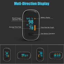 Load image into Gallery viewer, OLED finger oximeter blood oxygen spo2 pulse oximeter PR fingertip Portable oximeters Saturation Meter heart rate monitor