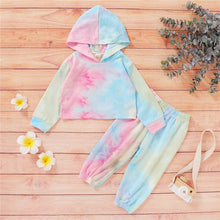 Load image into Gallery viewer, Autumn Newborn Baby Boy Girls Clothes Long Sleeve Tie Dye Print Hoodies+Long Pants Toddler Kids Children Tracksuits Clothing Set