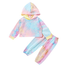 Load image into Gallery viewer, Autumn Newborn Baby Boy Girls Clothes Long Sleeve Tie Dye Print Hoodies+Long Pants Toddler Kids Children Tracksuits Clothing Set