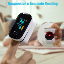 Load image into Gallery viewer, OLED finger oximeter blood oxygen spo2 pulse oximeter PR fingertip Portable oximeters Saturation Meter heart rate monitor