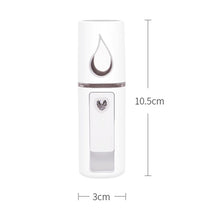 Load image into Gallery viewer, Portable Small Humidifier USB Rechargable Handheld Water Meter Charging Mini Steamed Face Humidifier With/Without Mirror