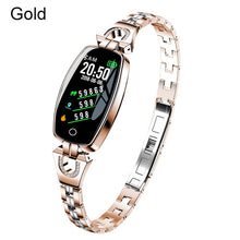 Load image into Gallery viewer, SCOMAS Fashion Women Smart Watch 0.96" OLED Heart Rate Blood Pressure Monitor Pedometer Fitness Tracker Waterproof Smartwatch