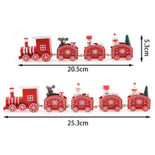 Load image into Gallery viewer, Wooden Christmas Train Ornament Christmas Decoration For Home Santa Claus Gift Toys Crafts Table Deco Navidad Xmas 2021 New Year