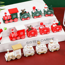 Load image into Gallery viewer, Wooden Christmas Train Ornament Christmas Decoration For Home Santa Claus Gift Toys Crafts Table Deco Navidad Xmas 2021 New Year