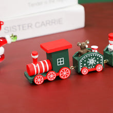 Load image into Gallery viewer, Wooden Christmas Train Ornament Christmas Decoration For Home Santa Claus Gift Toys Crafts Table Deco Navidad Xmas 2021 New Year