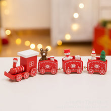 Load image into Gallery viewer, Wooden Christmas Train Ornament Christmas Decoration For Home Santa Claus Gift Toys Crafts Table Deco Navidad Xmas 2021 New Year