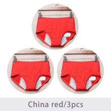 Load image into Gallery viewer, 3pcs/Set Menstrual Panties Women Sexy Pants Leak Proof Incontinence Underwear Period Proof Briefs High Waist Warm Female
