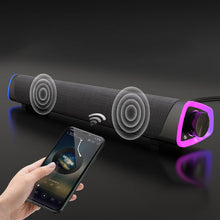 Load image into Gallery viewer, 3D Surround Soundbar Bluetooth 5.0 Speaker Wired Computer Speakers Stereo Subwoofer Sound Bar for Laptop PC Theater TV Aux 3.5mm