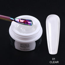 Load image into Gallery viewer, 15ml Quick Building Gel for Nail Extension Acrylic White Clear UV Builder Gel Manicure Nail Art Prolong Forms Tips LA1623