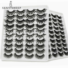 Load image into Gallery viewer, 8/20 Pairs 3D Mink Lashes Natural False Eyelashes Dramatic Volume Fake Lashes Makeup Eyelash Extension Silk Handmade Eyelashes