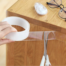 Load image into Gallery viewer, 1M/3M/5M Nano magic Tape Double Sided Tape Transparent NoTrace Reusable Waterproof Adhesive Tape Cleanable Home gekkotape