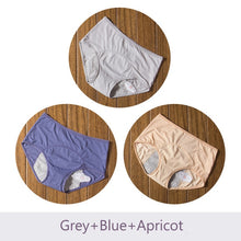 Load image into Gallery viewer, 3pcs/Set Menstrual Panties Women Sexy Pants Leak Proof Incontinence Underwear Period Proof Briefs High Waist Warm Female
