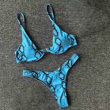 Load image into Gallery viewer, Hot Sale Women Push-up Bandage Bikini Solid Color Swimsuit Low Waist Triangle Swimwear Sexy Bathing Suit Maillot De Bain Femme