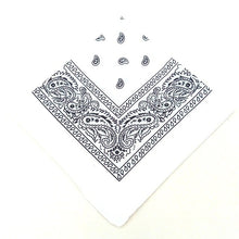 Load image into Gallery viewer, 1DayShip Men Women Cotton Bandana Hairband Cowboy Mens Biker Sports Headwear Wrist Hairwrap Double Sided Head Wrap Scarf Paisley