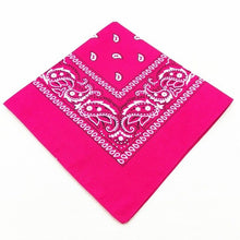 Load image into Gallery viewer, 1DayShip Men Women Cotton Bandana Hairband Cowboy Mens Biker Sports Headwear Wrist Hairwrap Double Sided Head Wrap Scarf Paisley