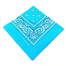 Load image into Gallery viewer, 1DayShip Men Women Cotton Bandana Hairband Cowboy Mens Biker Sports Headwear Wrist Hairwrap Double Sided Head Wrap Scarf Paisley