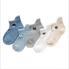 Load image into Gallery viewer, 0-3Y 5 Pairs Pack Wholesale newborn infant socks summer digital color matching baby socks
