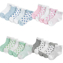 Load image into Gallery viewer, 0-3Y 5 Pairs/lot Infant Baby Socks Cute Summer Breathable Mesh Sock Cotton Newborn Boys Girls Short Socks
