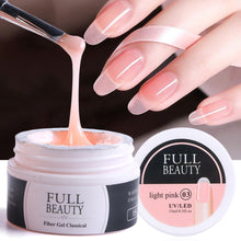 Load image into Gallery viewer, 15ml Quick Building Gel for Nail Extension Acrylic White Clear UV Builder Gel Manicure Nail Art Prolong Forms Tips LA1623
