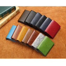 Load image into Gallery viewer, 2020 Dropshipping Man Women Smart Wallet Business Card Holder Rfid Wallet Aluminum Metal Credit Business Mini Card Wallet
