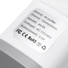 Load image into Gallery viewer, AC110-240V Plug-in Air Purifier Ozone Generator Ionizer Clean Industrial Grade Odor Remover Air Purifier Negative Ion Generator for Allergies Smoke Mold Dust Odor Pets
