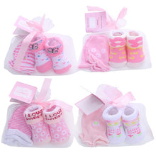 Load image into Gallery viewer, 1 Bag Glove+Socks For Newborns Baby Cute Cartoon Socks For Girls Thin Soft Cotton Boy Child Socks Infants
