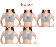 Load image into Gallery viewer, Cotton Anti-expansion Anti-Sag Gathering Adjustment Sports Bra
