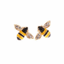 Load image into Gallery viewer, Bee dripping shiny earrings
