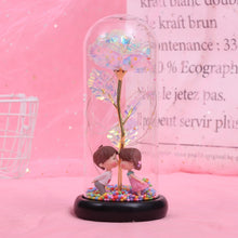 Load image into Gallery viewer, Enchanted Forever Rose Flower in Glass LED Light Christmas Decoration

