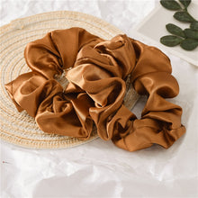 Load image into Gallery viewer, 1PC Satin Silk Solid Color Scrunchies Elastic Hair Bands 2019 New Women Girls Hair Accessories Ponytail Holder Hair Ties Rope
