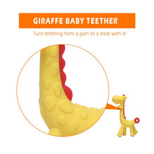 Load image into Gallery viewer, 1PC Silicone Giraffe Baby Teether Animal Newborn Teething Toy Kids Care Organic Nursing Gift BPA Free Pacifier Chain Accessories
