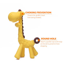 Load image into Gallery viewer, 1PC Silicone Giraffe Baby Teether Animal Newborn Teething Toy Kids Care Organic Nursing Gift BPA Free Pacifier Chain Accessories
