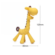 Load image into Gallery viewer, 1PC Silicone Giraffe Baby Teether Animal Newborn Teething Toy Kids Care Organic Nursing Gift BPA Free Pacifier Chain Accessories
