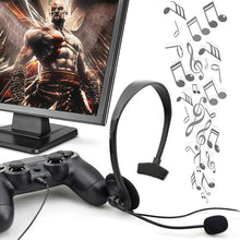 Load image into Gallery viewer, 1pc Black Over ear Wired earphone headphones gaming headset for pc video game gamer For Playstation for PS4 With VOL Professiona
