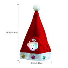 Load image into Gallery viewer, 1pcs Hot Santa LED Light Up Flashing Costume Party Red Hat Cap Kids Child Christmas Xmas Party Cute Cap New Year Gifts Decor
