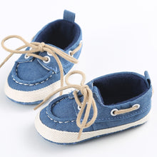 Load image into Gallery viewer, 2019 Baby First Walkers Toddler Baby Newborn Girl Boy Denim Soft Sole Toddler Infant Prewalker Sneaker Bandage Shoses 0-18M
