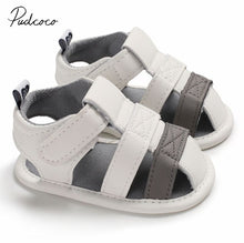 Load image into Gallery viewer, 2019 Baby Summer Shoes Newborn Infant Baby Girl Boy Kids Crib Shoes Soft Sole Solid Hook Causal Anti Slip First Walkers 0-18M
