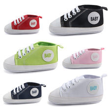 Load image into Gallery viewer, 2020 Autumn Classical Newborn Baby First Walkers Canvas shoes Infant Toddler Lace-up Solid Baby Girl Boy Sports Shoes Clearance
