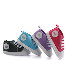 Load image into Gallery viewer, 2020 Autumn Classical Newborn Baby First Walkers Canvas shoes Infant Toddler Lace-up Solid Baby Girl Boy Sports Shoes Clearance
