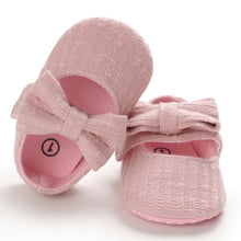 Load image into Gallery viewer, 2020 Baby First Walkers Clothing Baby Shoes Newborn Infant Pram Girls Princess Moccasins Bowknot Solid Soft Shoes
