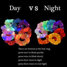 Load image into Gallery viewer, 2020 New Arrival Girls LED Luminous Scrunchies Hairband Ponytail Holder Headwear Elastic Hair Bands Solid Color Hair Accessories
