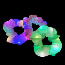 Load image into Gallery viewer, 2020 New Arrival Girls LED Luminous Scrunchies Hairband Ponytail Holder Headwear Elastic Hair Bands Solid Color Hair Accessories
