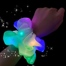 Load image into Gallery viewer, 2020 New Arrival Girls LED Luminous Scrunchies Hairband Ponytail Holder Headwear Elastic Hair Bands Solid Color Hair Accessories
