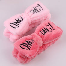 Load image into Gallery viewer, 2020 New OMG Letter Coral Fleece Wash Face Bow Hairbands For Women Girls Headbands Headwear Hair Bands Turban Hair Accessories
