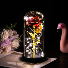 Load image into Gallery viewer, Enchanted Forever Rose Flower in Glass LED Light Christmas Decoration
