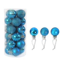 Load image into Gallery viewer, 24pcs 3cm Christmas Tree Decor Ball Bauble Gold Silver Plastic Hanging Ball Ornaments Decorations for Home New Year Navidad

