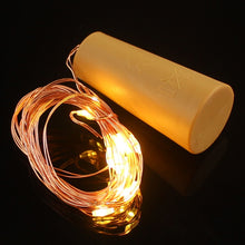 Load image into Gallery viewer, 2M 20-LED Copper Wire String Light with Bottle Stopper for Glass Craft Bottle Wedding Decoration Christmas string lights
