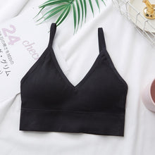 Load image into Gallery viewer, Women Sexy Crop Tops Tube Top Female Streetwear Sleeveless Camis Seamless Sports Lingerie Tee Bra Crop Top Bandeau Top Tank
